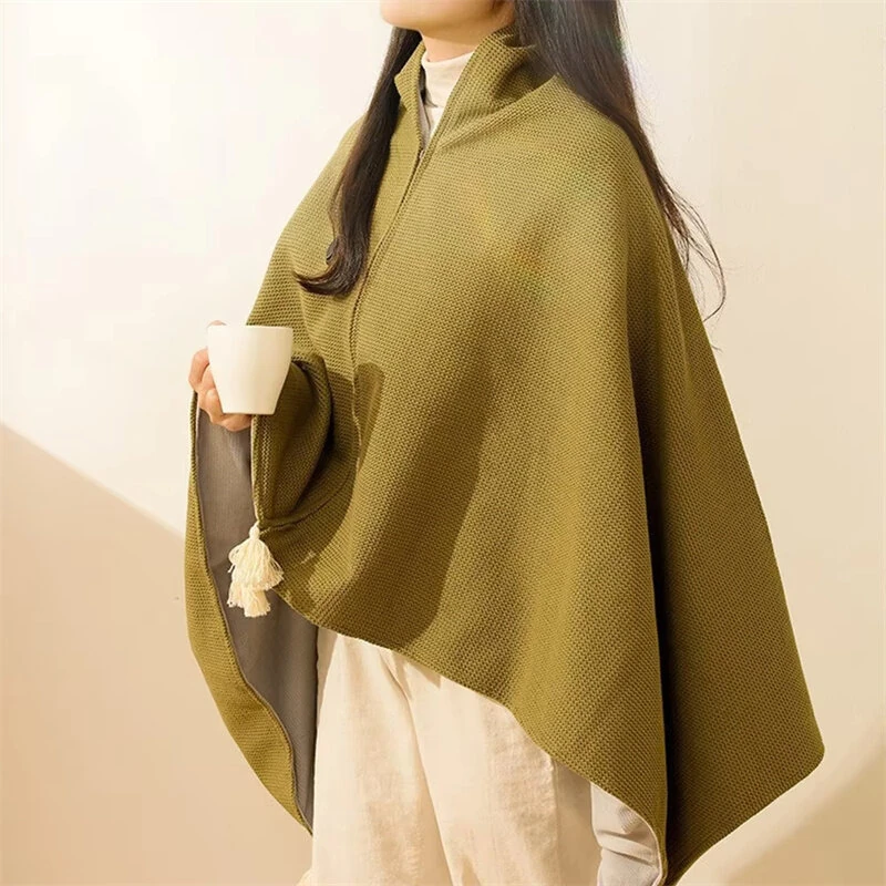 (image for) TENGOO Electric Heating Shawl USB Charging Warm Blanket Portable Outdoor Camping Thermostatic Single Quilt 150*80CM Mattress Office Sleeping Cover Nap